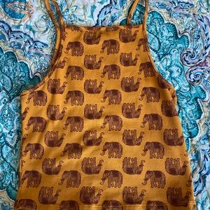 Forever 21 Elephant Crop Top🐘